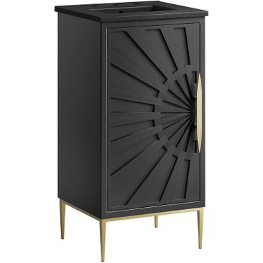 Awaken 18 Inch Bathroom Vanity In Black