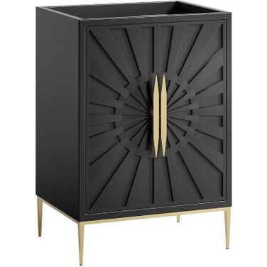Awaken 24 Inch Bathroom Vanity Cabinet In Black