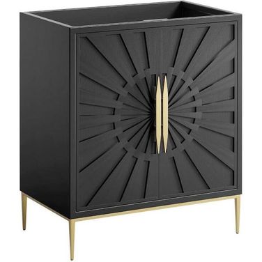 Awaken 30 Inch Bathroom Vanity Cabinet In Black