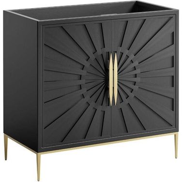 Awaken 36 Inch Bathroom Vanity Cabinet In Black