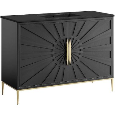 Awaken 48 Inch Bathroom Vanity In Black