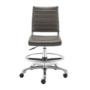 Axel Adjustable Height Drafting Stool In Gray