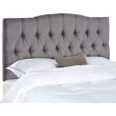 Axel Arctic Gray Full Tufted Headboard