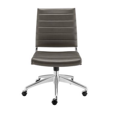 Axel Armless Low Back Office Chair In Gray