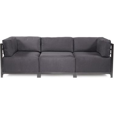 Axis 3 Piece Sectional Regency Titanium Frame In Gray
