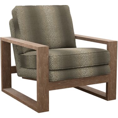 Featured Upholstery Axis Chair In Brown