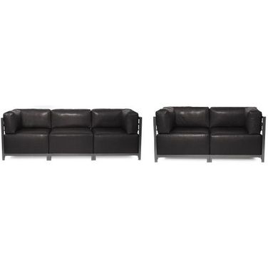 Axis Modular Living Room Set In Black