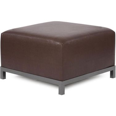 Axis Ottoman Avanti Titanium Frame In Pecan