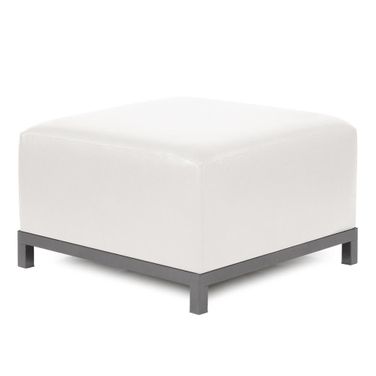 Axis Ottoman Avanti Titanium Frame In White