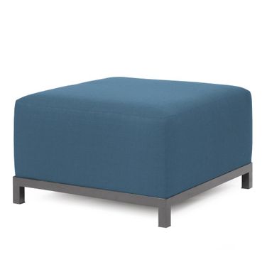 Axis Ottoman Seascape Titanium Frame In Turquoise