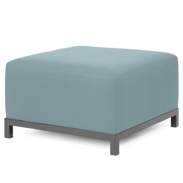 Axis Ottoman Sterling Titanium Frame In Breeze