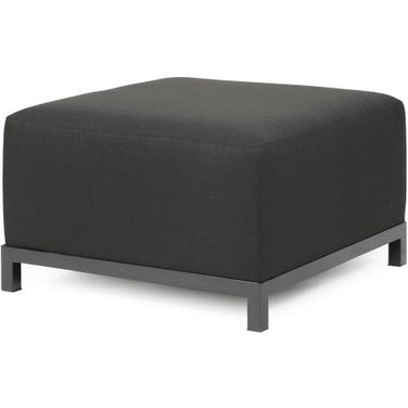 Axis Ottoman Sterling Titanium Frame In Charcoal