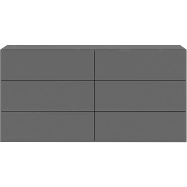 Ayla Dresser In Gray Matte