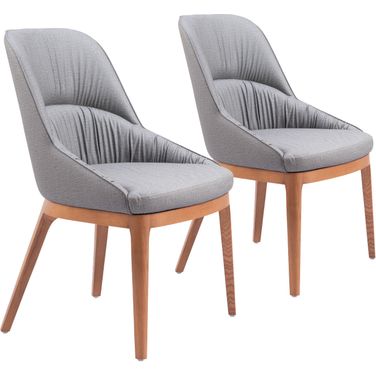 Ayr Dining Chair Set of 2 In Slate Gray