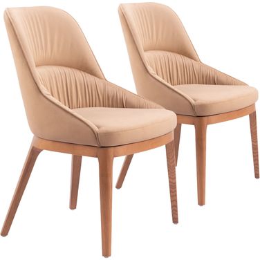 Ayr Dining Chair Set of 2 In Tan
