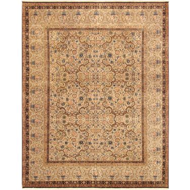 Azerbaijan Collection Hand-Knotted Lamb's Wool Area Rug-13' 9" x 15' 4" In Beige