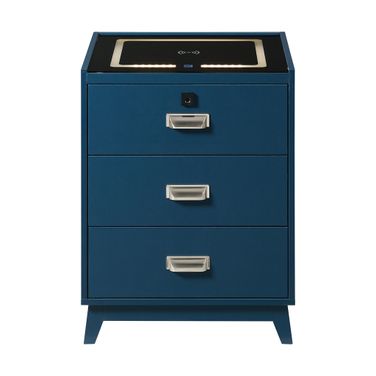 Azura Nightstand with Electronic Features In Blue