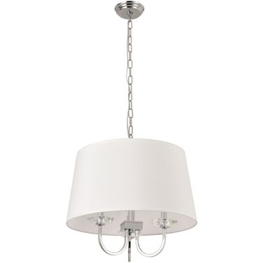 Azure Collection Metal and Glass Chandelier Lights In Clear and Chrome