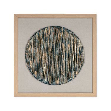 Azure Harmony Shadow Box In Blue and Gold