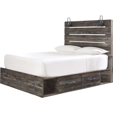 Drystan Multi Queen Panel Bed with Side Storage