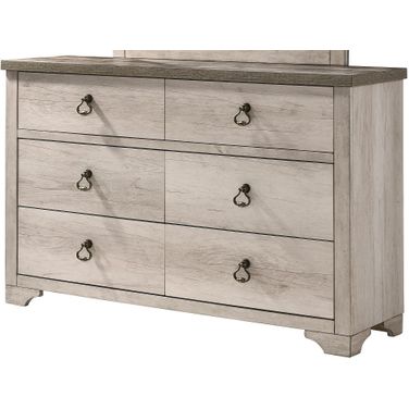 Crown Mark Patterson Dresser in Driftwood Grey
