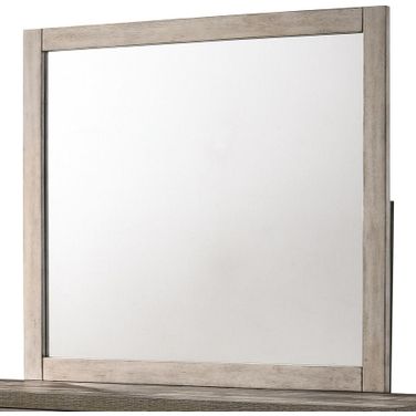 Crown Mark Patterson Mirror in Driftwood Grey
