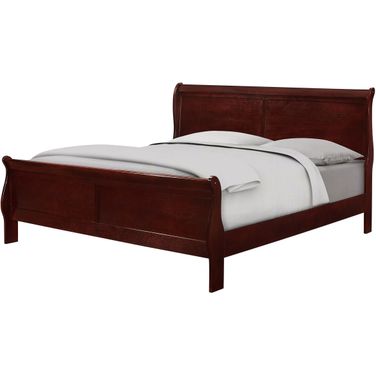 Crown Mark Louis Philip Full Sleigh Bed in Cherry B3850