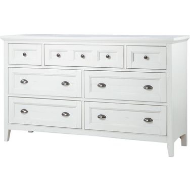 Heron Cove Chalk White Drawer Dresser