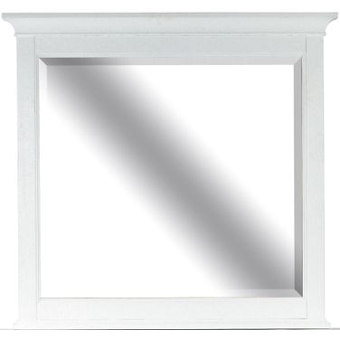 Heron Cove Chalk White Landscape Mirror