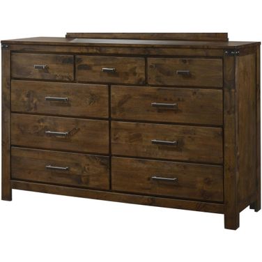 Crown Mark Furniture Curtis Dresser in Rustic