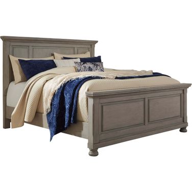 Lettner Light Gray Cal. King Panel Bed