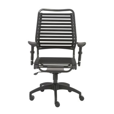 Baba Flat High Back Office Chair In Black