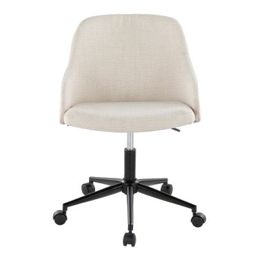 Bacci Office Chair In Cream and Walnut