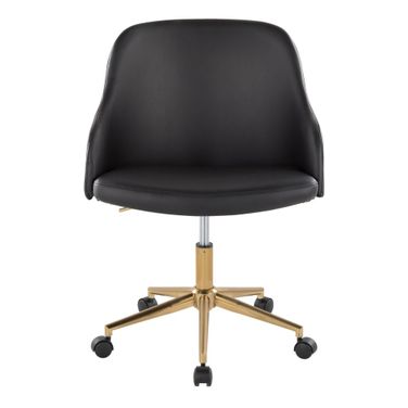 Bacci Office Chair In Walnut and Black