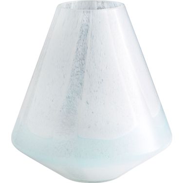 Backdrift Sky Blue And White Small Vase