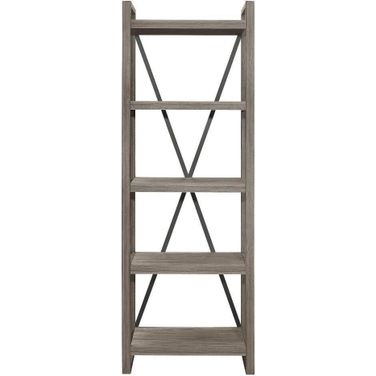 Bainbridge Weathered Gray Bookcase