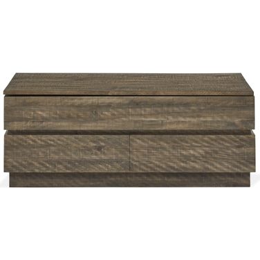 Baisden Lift Top Storage Cocktail Table With Casters In Tobacco