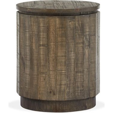 Baisden Round Accent End Table In Tobacco