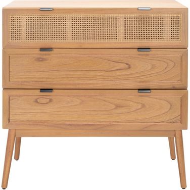 Baisley 3 Drawer Rattan Chest in Natural