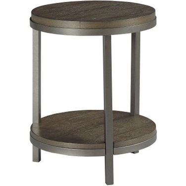Baja II Round End Table In Cocoa