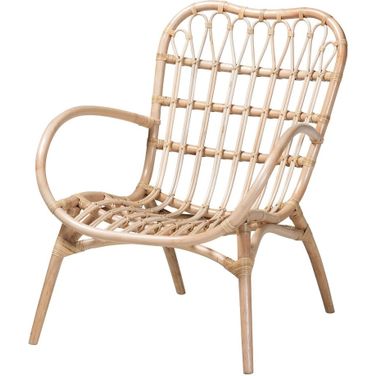 Bajo Rattan Arm Chair In Natural Brown