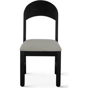 Bakio 18 Inch Upholstered Dining Chair In Black - Set of 2