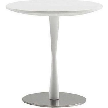Baldo White Gloss End Table