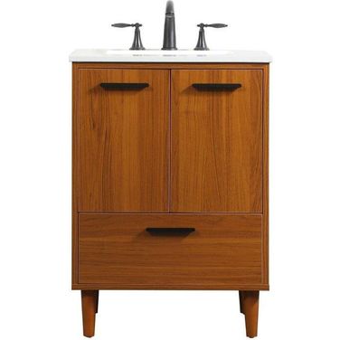 Baldwin 24 Inch Bathroom Vanity In Teak