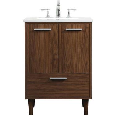 Baldwin 24 Inch Bathroom Vanity In Walnut