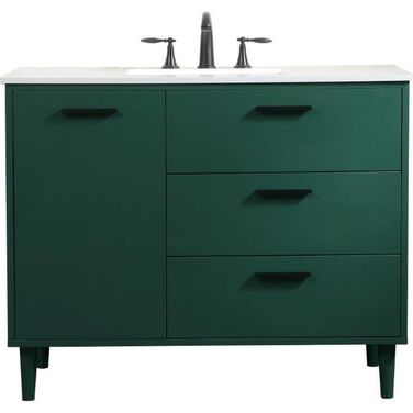 Baldwin 42 Inch Bathroom Vanity In Green
