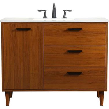 Baldwin 42 Inch Bathroom Vanity In Teak