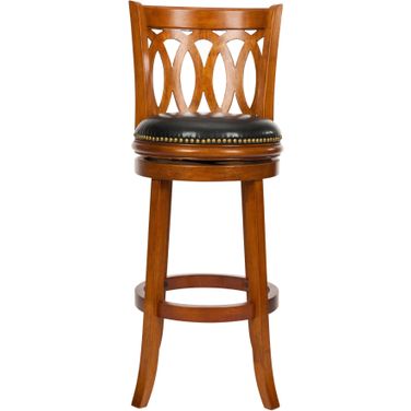 Baldwin Dark Oak Swivel Bar Stool
