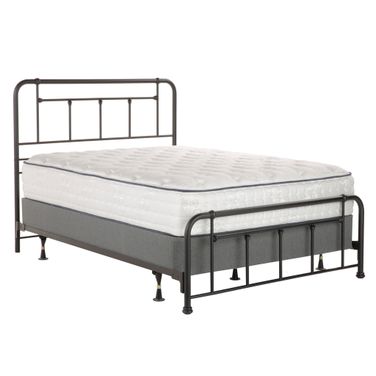 Baldwin Twin Bed with Frame In Textured Black
