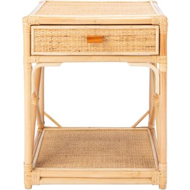 Bali 1 Drawer 1 Shelf Nightstand in Natural